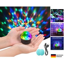 URAQT Mini Discokugel Licht, DJ Ball USB Stimme Steuerung Disco Party Lichter...