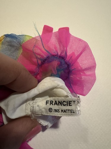 Barbie Francie #1207 vintage anni 60 FLOATING-IN vestito - Foto 4 di 6