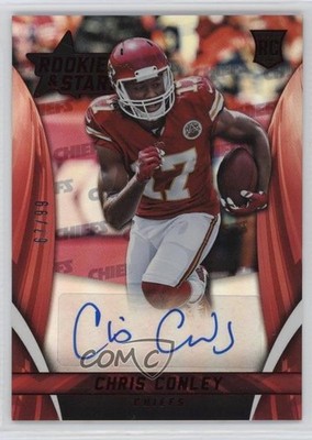 2015 Rookies & Stars Longevity Team Logo Type /99 Chris Conley Auto RC 1hq0