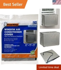 Durable Silver Air Conditioner Cover - 18" x 27" x 16" for -Round Protection