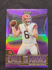2021 Panini Playoff - Call to Arms Baker Mayfield #CA-BMA PURPLE Prizm