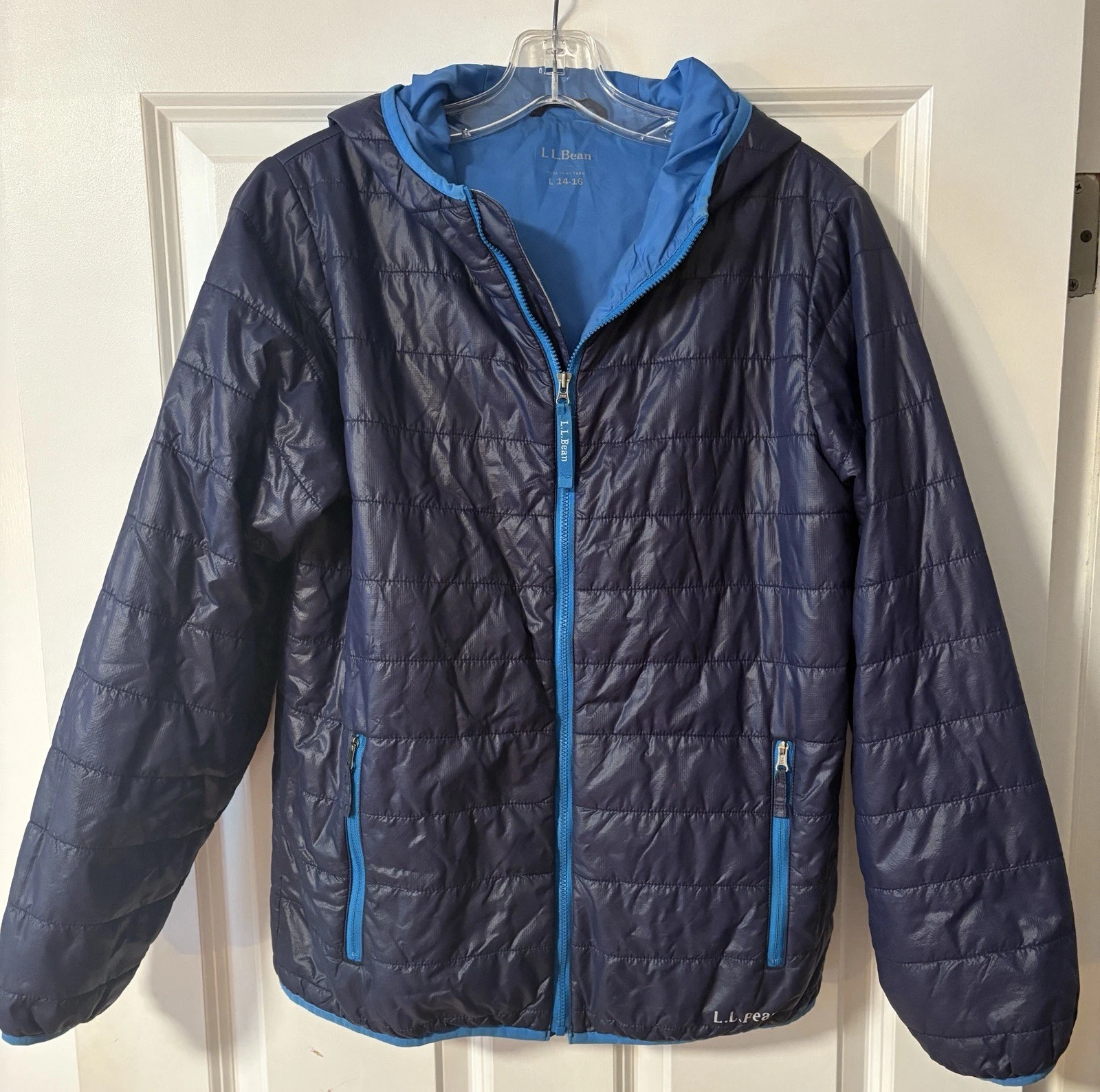 LL Bean jacket Blue Size Youth 14/16, Item #280664, Children’s Winter Coat