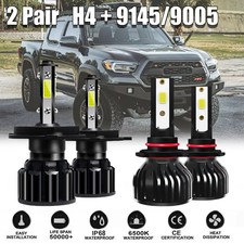 Combo LED Headlight Kit For Toyota RAV4 2001-2005 Hi/Low Beam Fog Light Bulbs