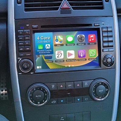 Für 2004-2012 Mercedes-Benz A/B-Klasse W245 W169 Android 15 GPS Autoradio Navi