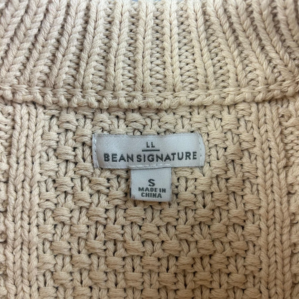 Suéter LL Bean Signature para mujer pequeño algodón cuello redondo mangas largas pulóver Foto 2 de 4