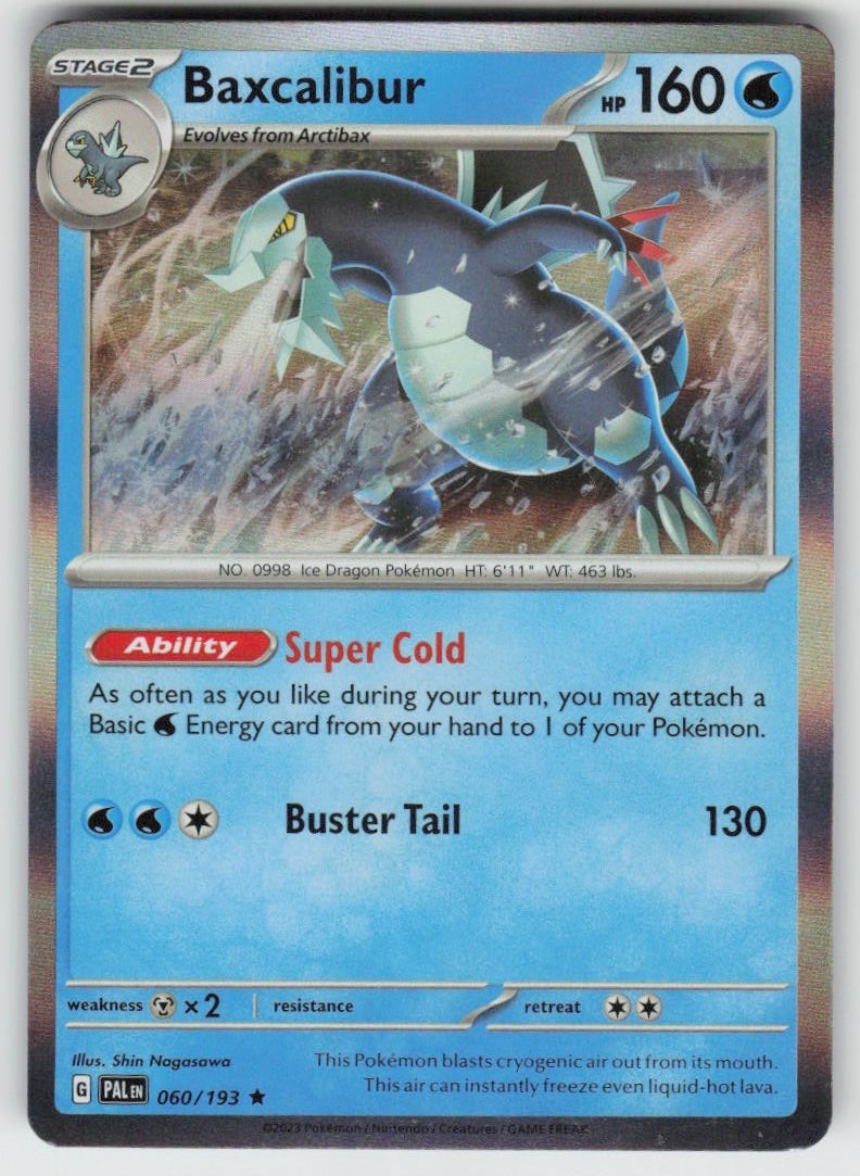 Holo Baxcalibur 060/193 Rare SV02: Paldea Evolved