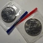 2001 P D Kennedy Half Dollars, Uncirculated BU In Mint Cello Free Shipping