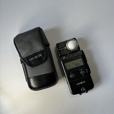 Minolta Flash Meter IV Ambient/Flash Light Exposure Meter With Case - Tested