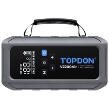 Topdon 2-in-1 2200 Peak Amp Jump Starter Air Compressor