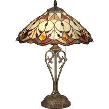 Dale Tiffany TT70699 Evelyn Table Lamp Antique Bronze