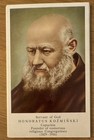 Servant of God Honoratus Kozmiński Capuchin Holy Prayer Card, Christianity — photo 1