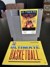 Ultimate Basketball Nintendo NES Video Game Pak Cartridge + Manual