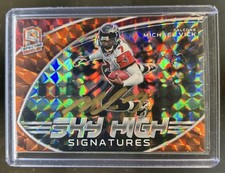 2022 Panini Spectra Michael Vick Sky High Signatures Neon Orange Auto #/10