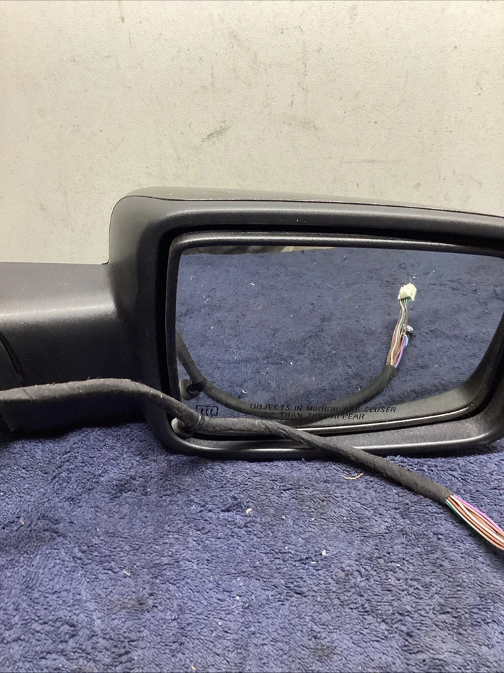 Dodge Ram 1500 2013 2014 2015 2016 2017 espejo retrovisor eléctrico lado derecho fabricante original negro brillante Foto 3 de 4