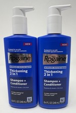 Rogaine Men's Thickening 2 in 1 Shampoo  Conditioner - 8.4oz Bottle Lot of 2 