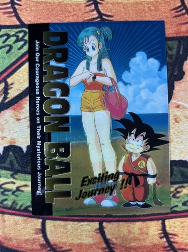 Vintage-1995-Bird Studios-Dragon Ball Z-Chromium/Refractor Card #1 *RARE*