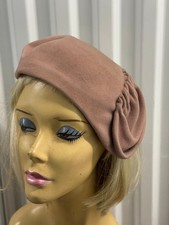 Vintage 1950s Tan Velour Hat