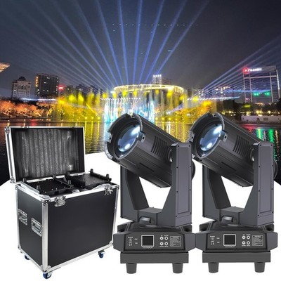 2 Pack Waterproof 350w DMX Sharpy Moving Head Beam Light Outdoor Stage W/Case