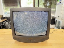Sharp 20  CRT TV w/ Coaxial Inputs Only Retro Gaming