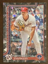 2025 Topps Series 2 Mitchell Parker #684 Black Holo Foil 10/10