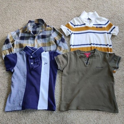 Jungen Smart Poloshirt / Shirt Paket Alter 5-7 Jahre - 4 Artikel einschließlich Guess