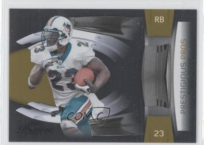 2009 Playoff Prestige Prestigious Pros Gold 18/100 Ronnie Brown #40 e5r