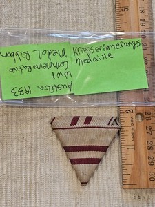 WWI Austrian 1933 War Commemorative Trifold Medal Ribbon L@@K!!!