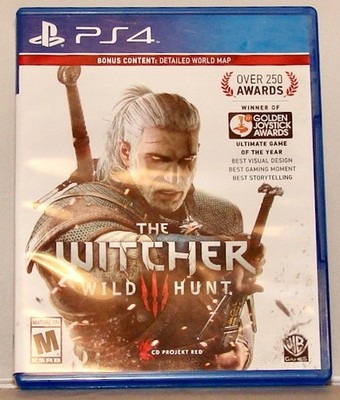 THE WITCHER 3: WILD HUNT 2016 WB Games Sony PlayStation 4 PS4 *With World Map*