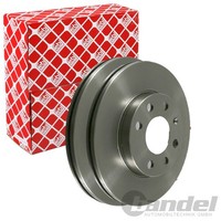 2X febi Bremsscheiben Ø240Mm Vorne Passend FÜR Opel Combo Corsa