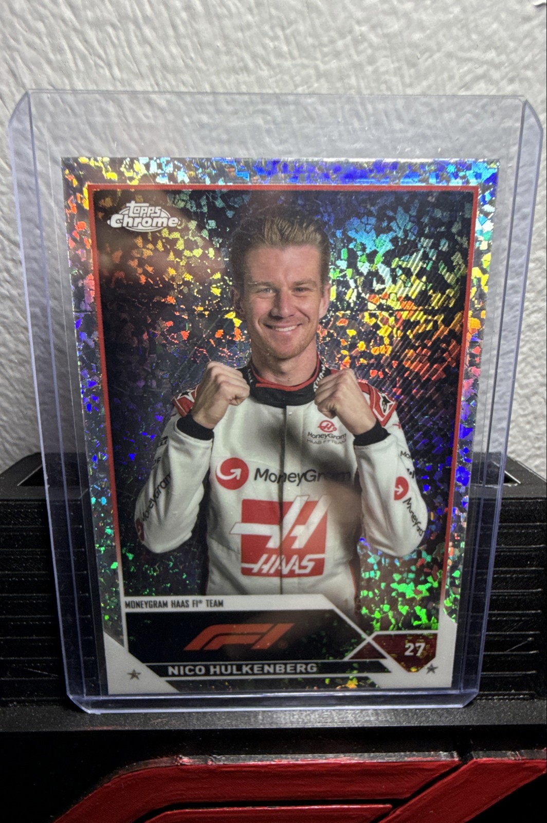 2023 Topps Chrome Formula 1-Nico Hulkenberg #46 Mini-Diamond Refractor /299 (RC)