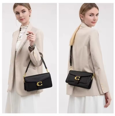 Damen Leder Umhängetasche Crossbody Mehrfarbig Litschi Muster