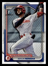Raylin Heredia 2024 1st Bowman Prospect #BP-146 Philadelphia Phillies ROOKIE