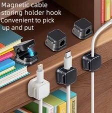 Kabelhalter Kabelmanager Kabelorganizer magnetisch selbstklebend robust Neu Top