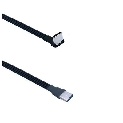 USB C Flachbandkabel 20cm Spannungsversorgung f Tablet Wandhalterung  AE-5V-USBC