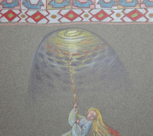Original pastel painting fairy tale signed - Picture 6 of 10
