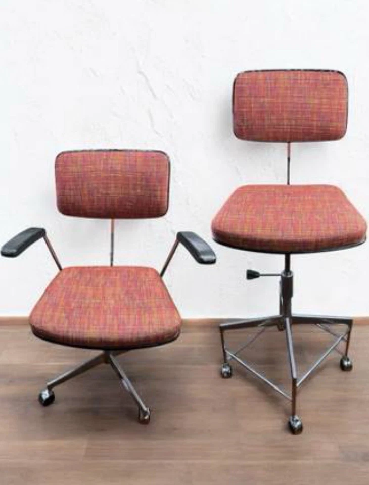 Labofa Kevi поворотные стулья Jørgen Rasmussen Дания нержавеющая сталь датский винтажный - Изображение 3 из 4