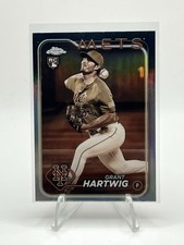 2024 Topps Chrome Grant Hartwig #45 Rookie Sepia Refractor New York Mets