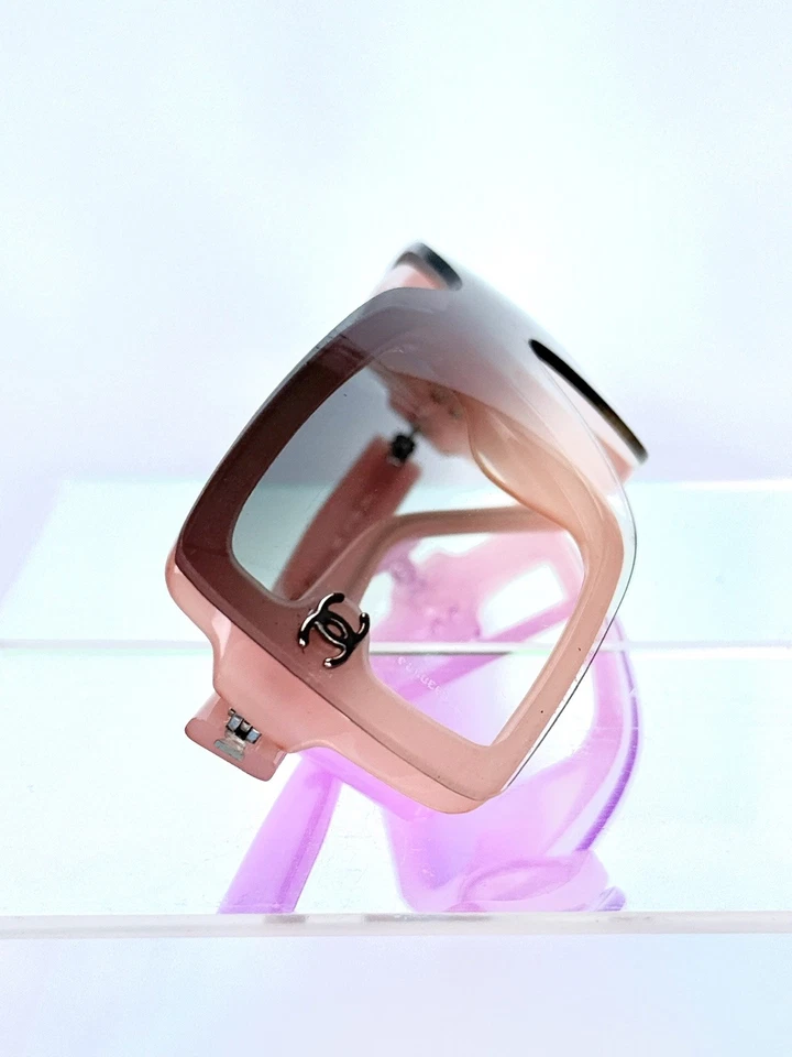 Розовые винтажные солнцезащитные очки CHANEL 100% подлинная оправа черный оттенок солнцезащитные очки-5065 - Изображение 2 из 4