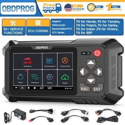OBDPROG Full System Motorcycle Diagnostic Tool OBD2 Code Reader Scanner For BRP