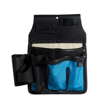 OX Ultimate 10-Pocket Leather and Nylon Drywaller's Tool Pouch w/Kevlar Reinforc