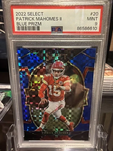 2022 Select Patrick Mahomes II Blue Prizm /199 PSA 9 Chiefs SSP