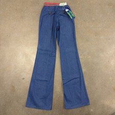 Deadstock Vintage 1970s Wrangler Jr Bell Bottom Denim Flare Jeans NWT 24x35