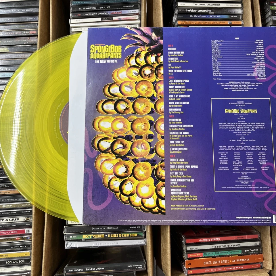 Spongebob Squarepants The Musical Original Cast Recording lp/vinyl Used - Image 2 of 2