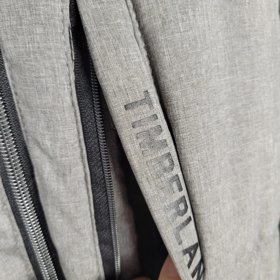 Casaco de inverno Timberland feminino com capuz acolchoado XL 18/20 cinza com zíper quente - Imagem 4 de 4