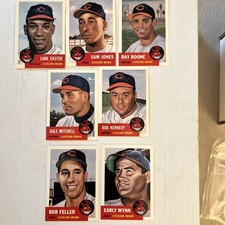(1991) 1953 Topps Archives Cleveland Indians  Complete Team Set – 20 Cards