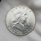 1955-P Franklin Half Dollar .50c 90% Silver Philadelphia Coin