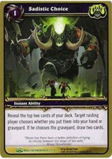 Light Play WoW TCG Sadistic Choice Magtheridons Lair World of Warcraft
