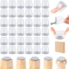 Amrules 36Pcs Chair Leg Floor Protectors for Hardwood Floors,Silicone Chair Feet