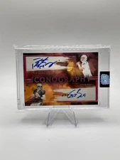 💥 Peyton Manning & Drew Brees DUAL AUTO /6💥 2023 Leaf Iconography HOFer MULTI