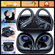 Wireless Active Noise Cancelling Earbuds, 90H Playtime, Hi-Res Stereo, Waterproo